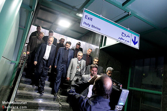 بازديد استاندار خراسان رضوي از قطار شهري مشهد