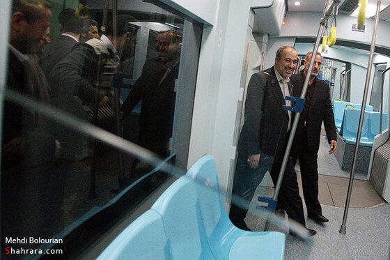 بازديد استاندار خراسان رضوي از قطار شهري مشهد