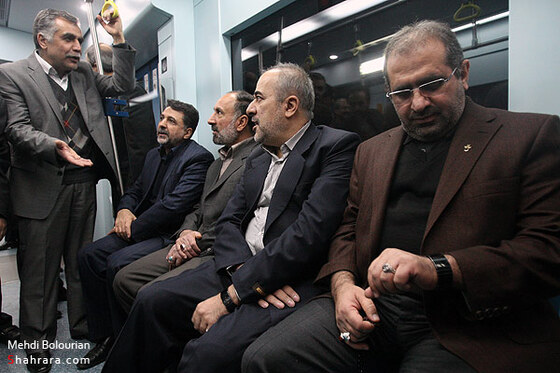 بازديد استاندار خراسان رضوي از قطار شهري مشهد