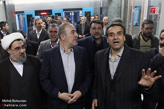 بازديد استاندار خراسان رضوي از قطار شهري مشهد