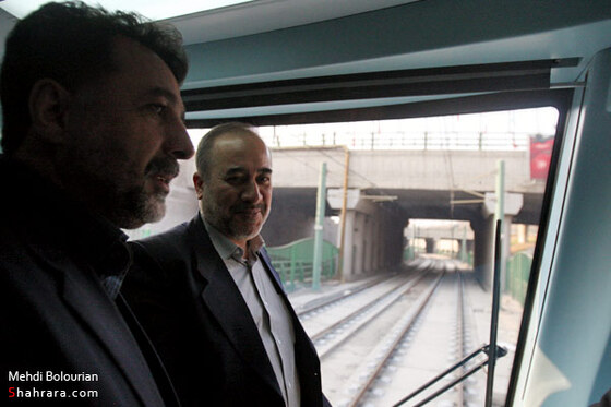 بازديد استاندار خراسان رضوي از قطار شهري مشهد