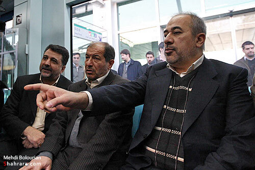 بازديد وزير كشور از قطار شهري مشهد