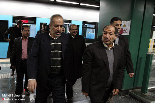 بازديد وزير كشور از قطار شهري مشهد