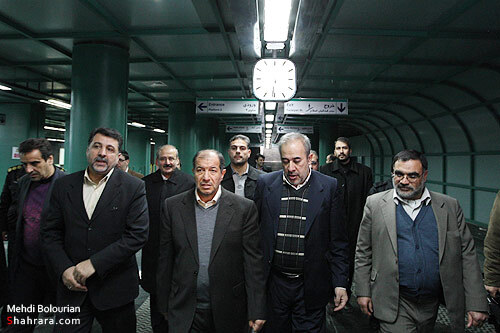 بازديد وزير كشور از قطار شهري مشهد