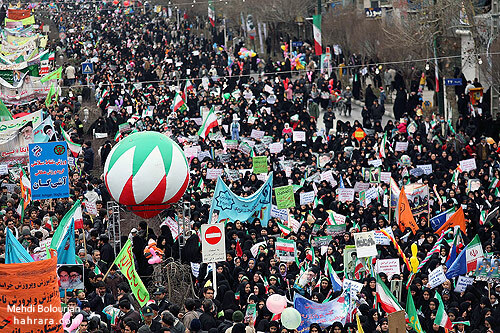 حضور باشكوه مردم در 22 بهمن مشهد-2