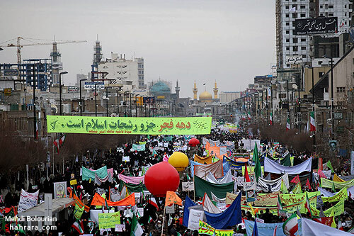 حضور باشكوه مردم در 22 بهمن مشهد-2