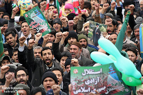 حضور باشكوه مردم در 22 بهمن مشهد-2