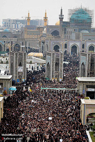 راهپیمایی مردم مشهد در اعتراض به فتنه 25 بهمن