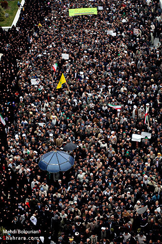 راهپیمایی مردم مشهد در اعتراض به فتنه 25 بهمن