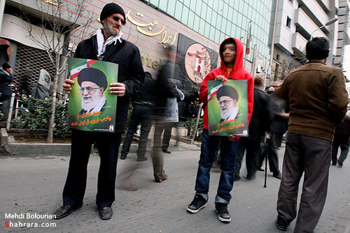 راهپیمایی مردم مشهد در اعتراض به فتنه 25 بهمن