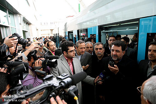 بهره برداري آزمايشي از قطار شهري مشهد