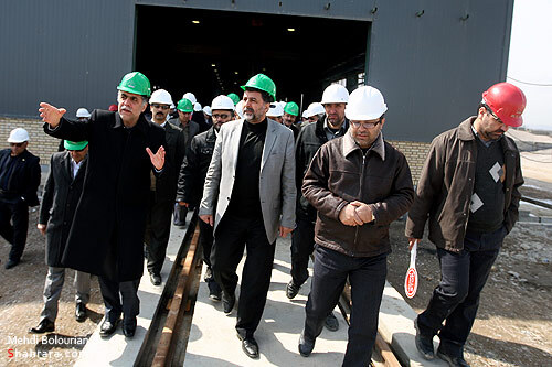 افتتاح كارخانه توليد قطعات بتني مترو