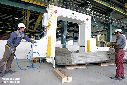 افتتاح كارخانه توليد قطعات بتني مترو