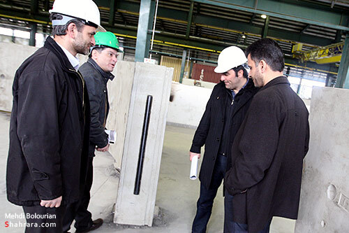 افتتاح كارخانه توليد قطعات بتني مترو