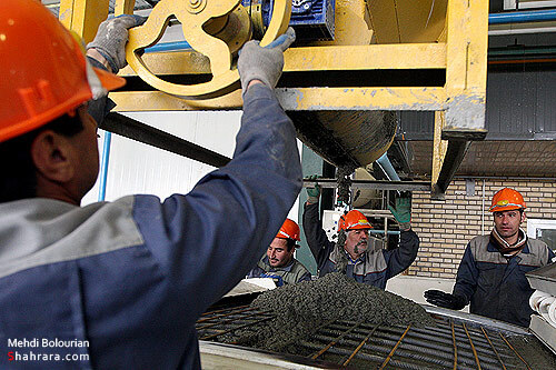 افتتاح كارخانه توليد قطعات بتني مترو