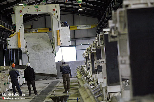 افتتاح كارخانه توليد قطعات بتني مترو