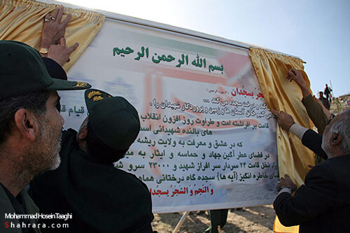 كاشت نهال به ياد شهدا