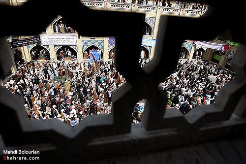 تجمع اعتراض آميز علما و روحانيون در حمايت از مردم بحرين