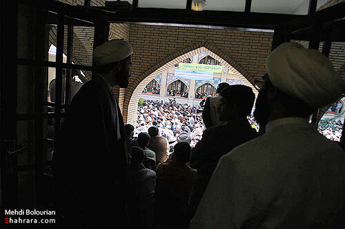 تجمع اعتراض آميز علما و روحانيون در حمايت از مردم بحرين