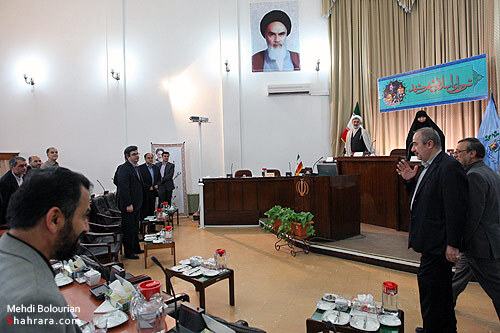 جلسه شوراي شهر با حضور استاندار خراسان