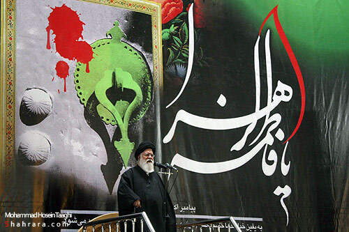 طواف پیکر شهید برونسی و شهدای گمنام در حرم رضوی 