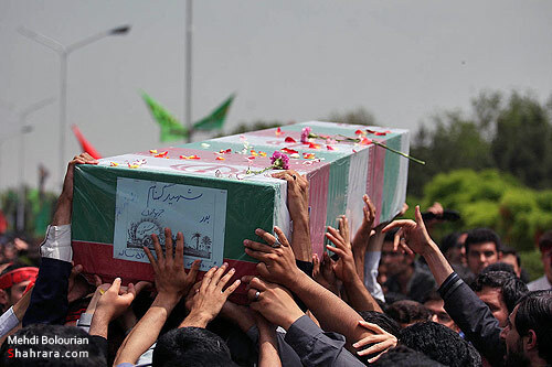 تشييع و تدفين دو شهيد گمنام در دانشگاه فردوسي مشهد