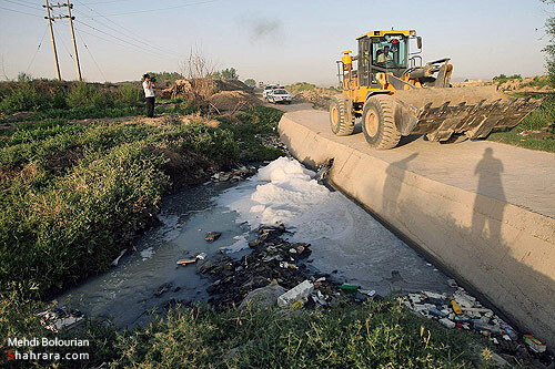 اولين تخريب مزارع آلوده كشف رود در سال 90