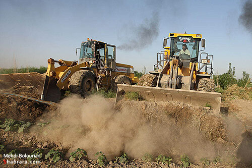 اولين تخريب مزارع آلوده كشف رود در سال 90