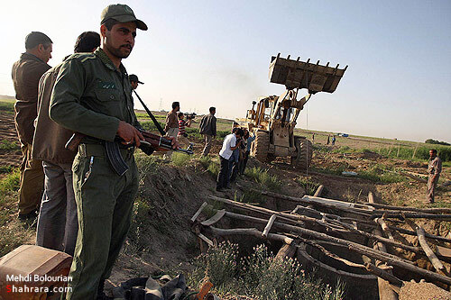 اولين تخريب مزارع آلوده كشف رود در سال 90