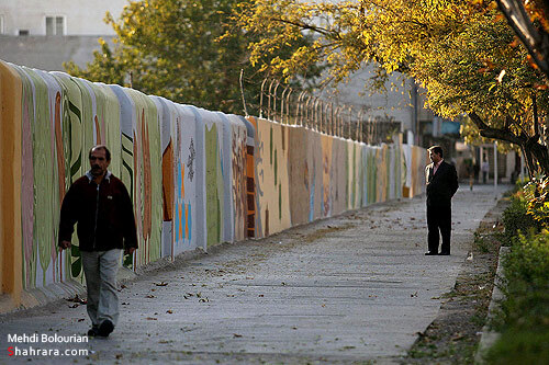  محو شبانه بزرگترين نقاشي ديواري كشور