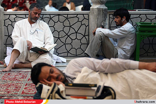 مراسم معنوي اعتكاف در مسجد گوهرشاد