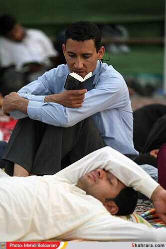 مراسم معنوي اعتكاف در مسجد گوهرشاد