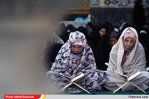 محفل انس با قرآن در حرم رضوي