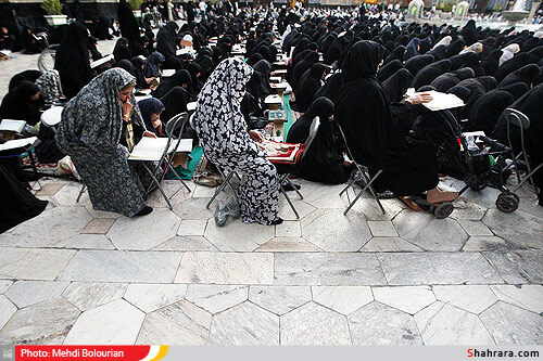 محفل انس با قرآن در حرم رضوي