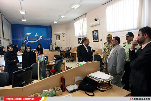 حضور مسئولين شهري و استاني در روزنامه شهرآرا