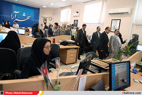 حضور مسئولين شهري و استاني در روزنامه شهرآرا