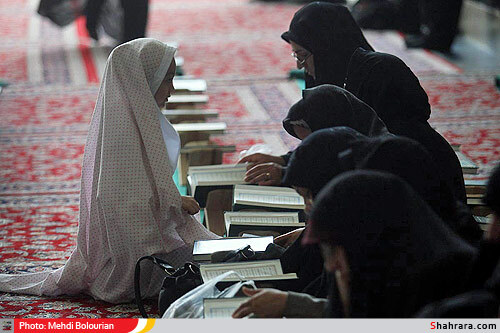 محفل انس با قرآن کودکان در حرم رضوی