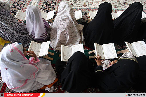 محفل انس با قرآن کودکان در حرم رضوی
