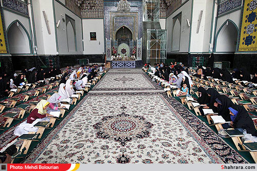 محفل انس با قرآن کودکان در حرم رضوی