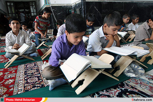 محفل انس با قرآن کودکان در حرم رضوی