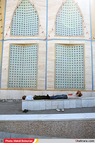 وضعیت زائران اطراف حرم رضوی