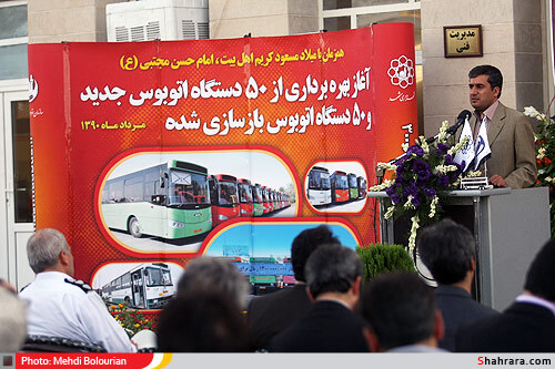 بهره برداری از  100 دستگاه اتوبوس شهری