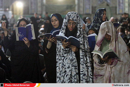 مراسم احيای شب نوزدهم ماه مبارک رمضان در حرم رضوی