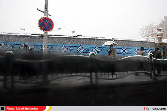 بارش اولین برف زمستانی در مشهد