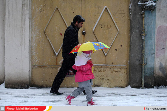 بارش اولین برف زمستانی در مشهد