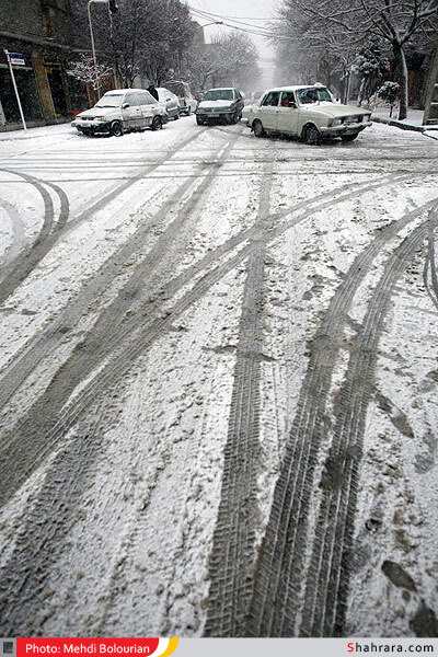 بارش اولین برف زمستانی در مشهد