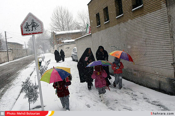 بارش اولین برف زمستانی در مشهد