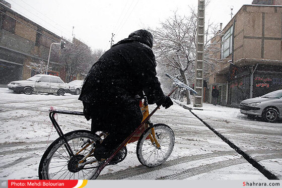 بارش اولین برف زمستانی در مشهد