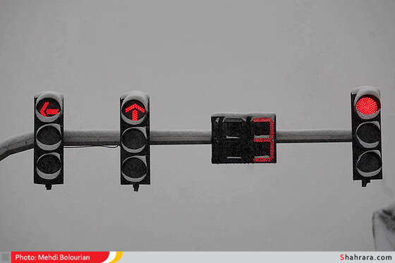 بارش اولین برف زمستانی در مشهد