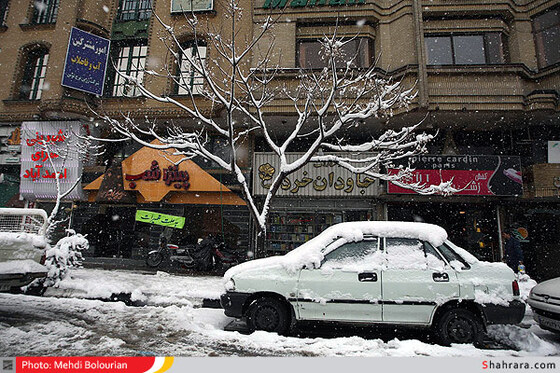 بارش اولین برف زمستانی در مشهد